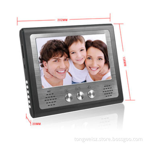 Video door bell with high resolution (1,024*600px) and recording functionNew